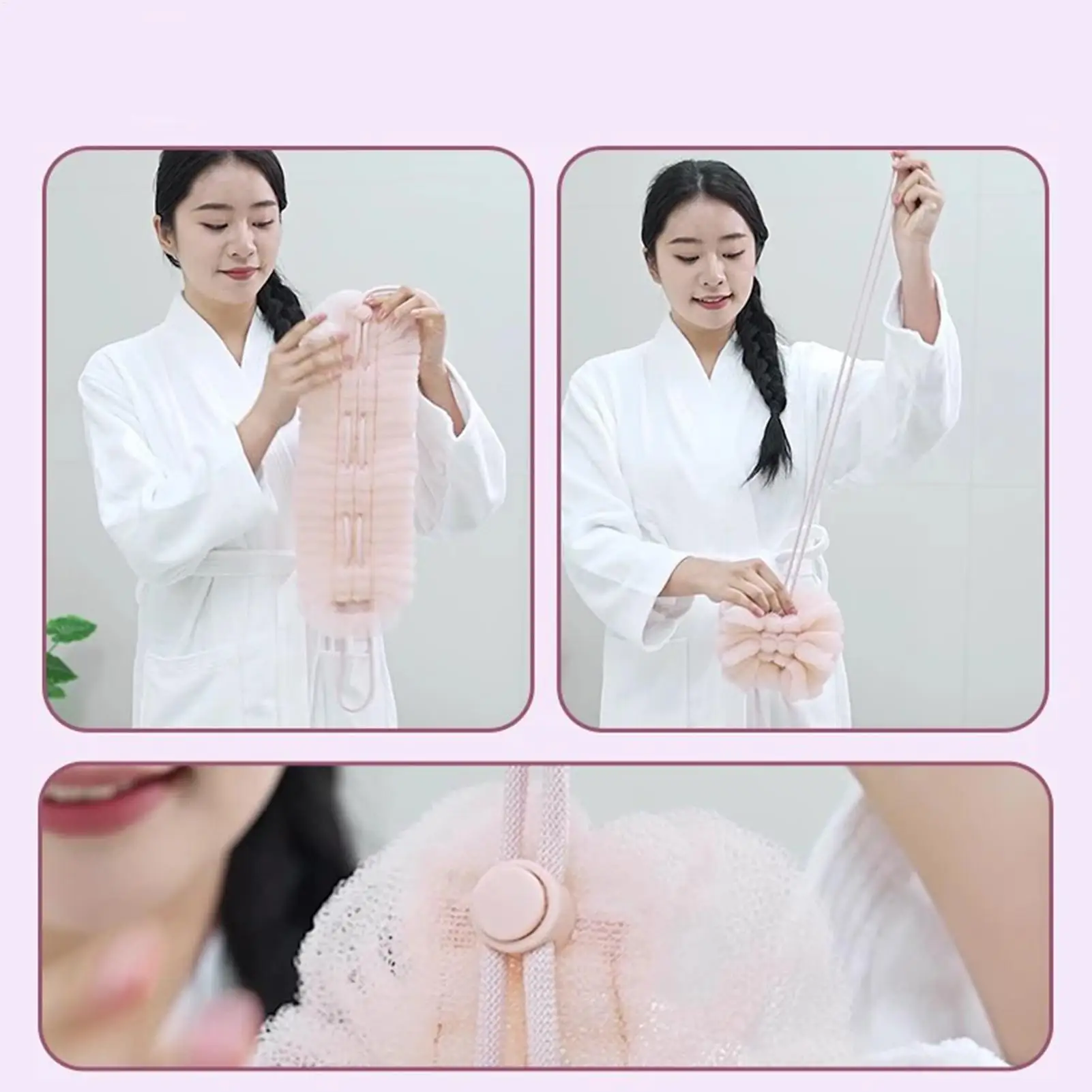 

Shower Mesh Sponge Bath Bubble Ball Loofah Body Exfoliating Brush Soft Cleaner Skin Scrub Back Brush Bathroom Supplies