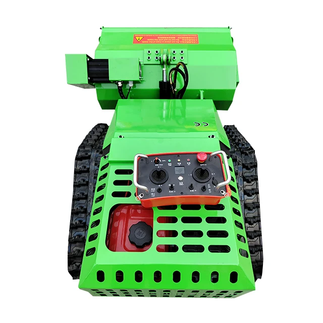 آلة إزالة الأعشاب الضارة وإزالة الروبوتية ذاتية الدفع الزراعية المخصصة للتحكم عن بعد، جزازة البستان الزاحف
