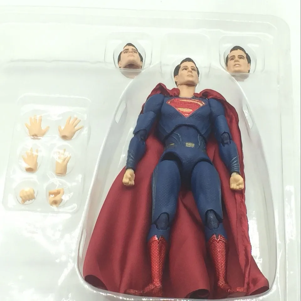 Bandai 17 см комикс MAFEX 057 подвижная модель игрушки Супермен фигурка подарок