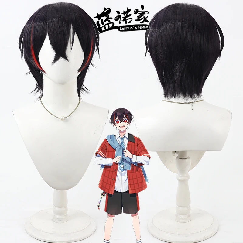 NIJISANJI Virtual YouTube Vtuber Saira Cosplay Wig Halloween Carnival Party Props Synthetic Hair Heat Resistant Fiber + Wig Cap
