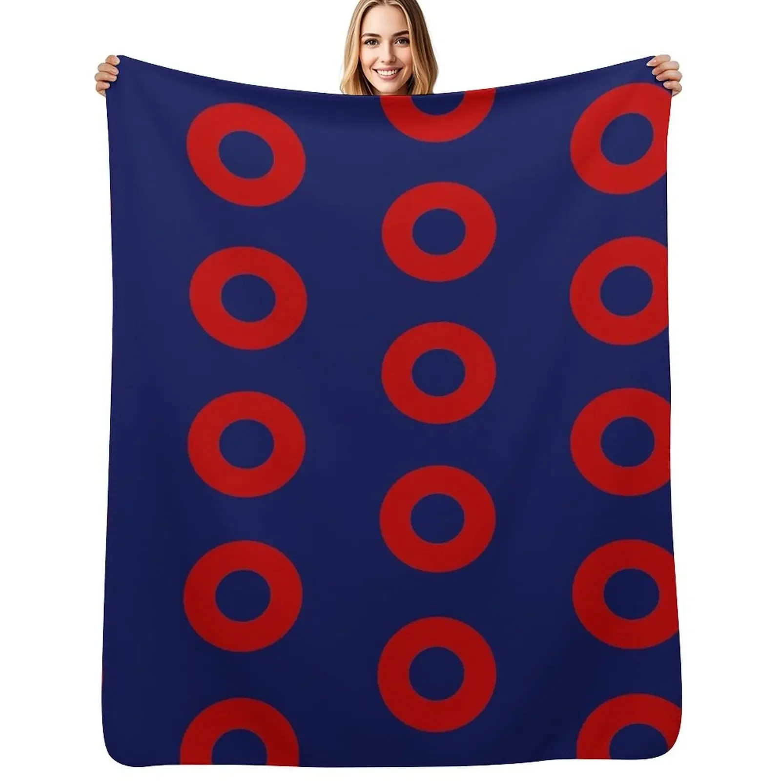 

Phish Fishman Donut Throw Blanket Stuffeds Fashion Sofas Summer Soft Big Blanket