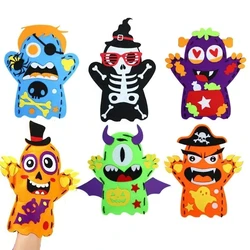 Halloween Hand Puppet DIY Craft Toy Felt Sewing Kit Hand Finger Story Puppet Kindergarten Creative Children Educational Toy Gift