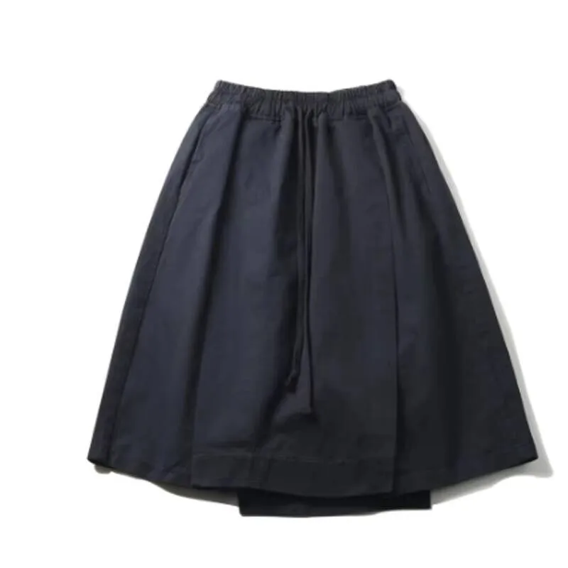 

Trousers Shorts Men's Culottes Loose New Irregular Summer Men's Casual Pants Kimono Plus Seven Minute Pants Yamamoto Style