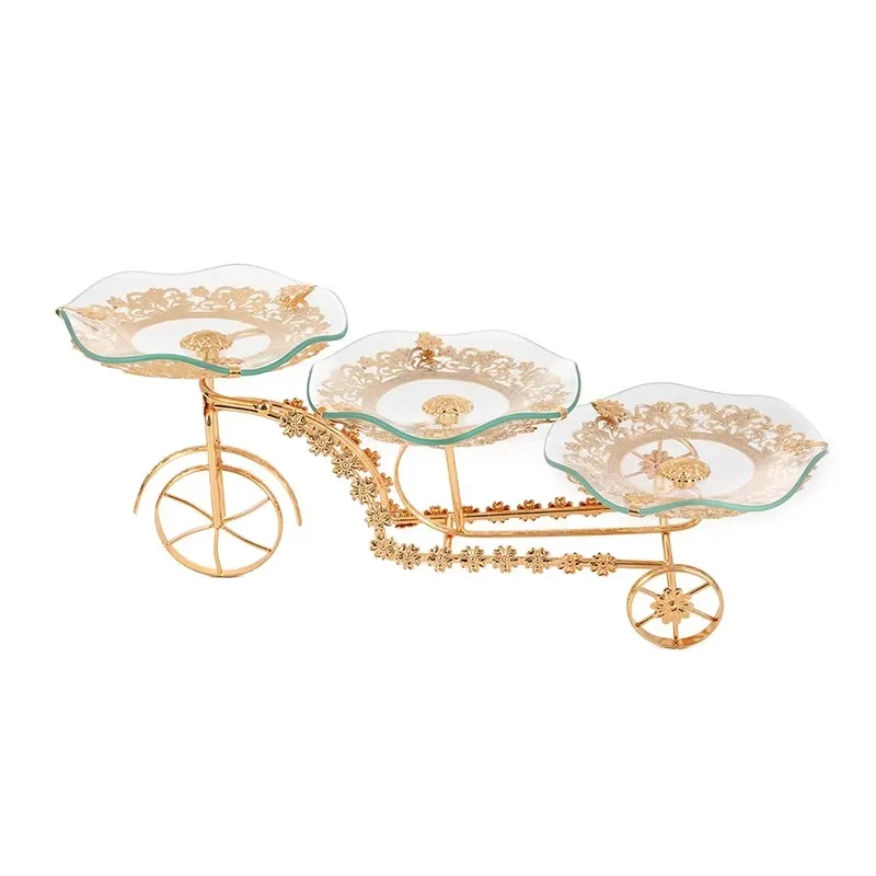 

Decorative Fruit Platter Tabletop Display, Glass Cake, Candy Platter