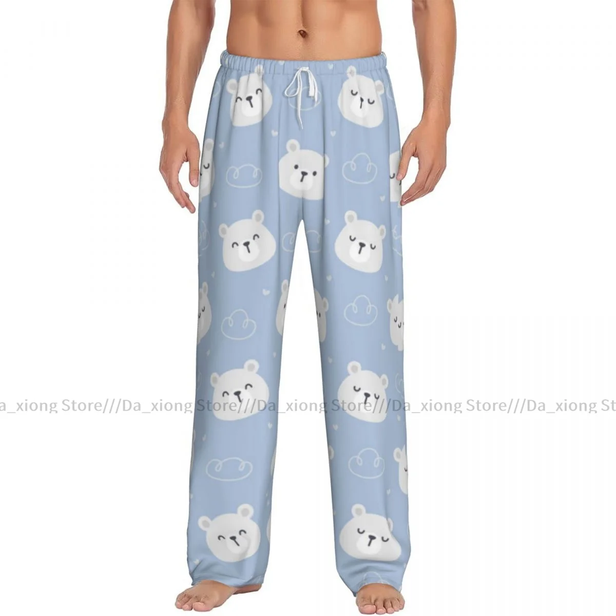 Men Sleep Bottoms Male Lounge Trousers Men's Polar Bear Pajama Pants