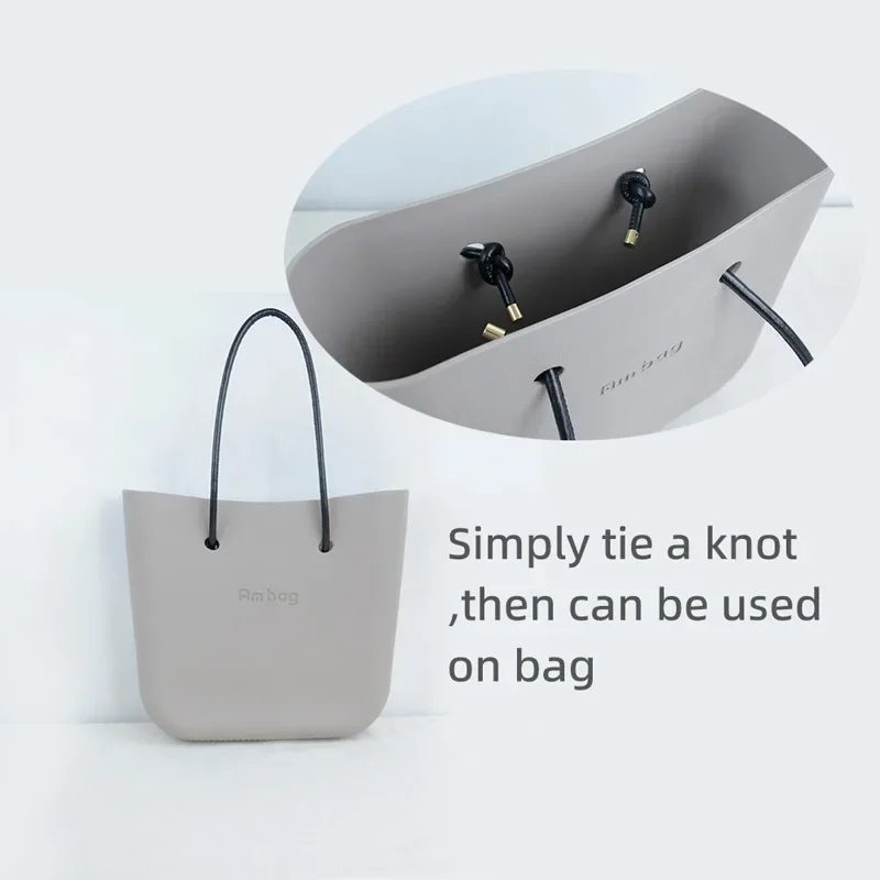 2023 PU Leather bag strap belt Handmade DIY round knot Rope Cord Thread for obag belt Shoulder strap o bag Handle accessories