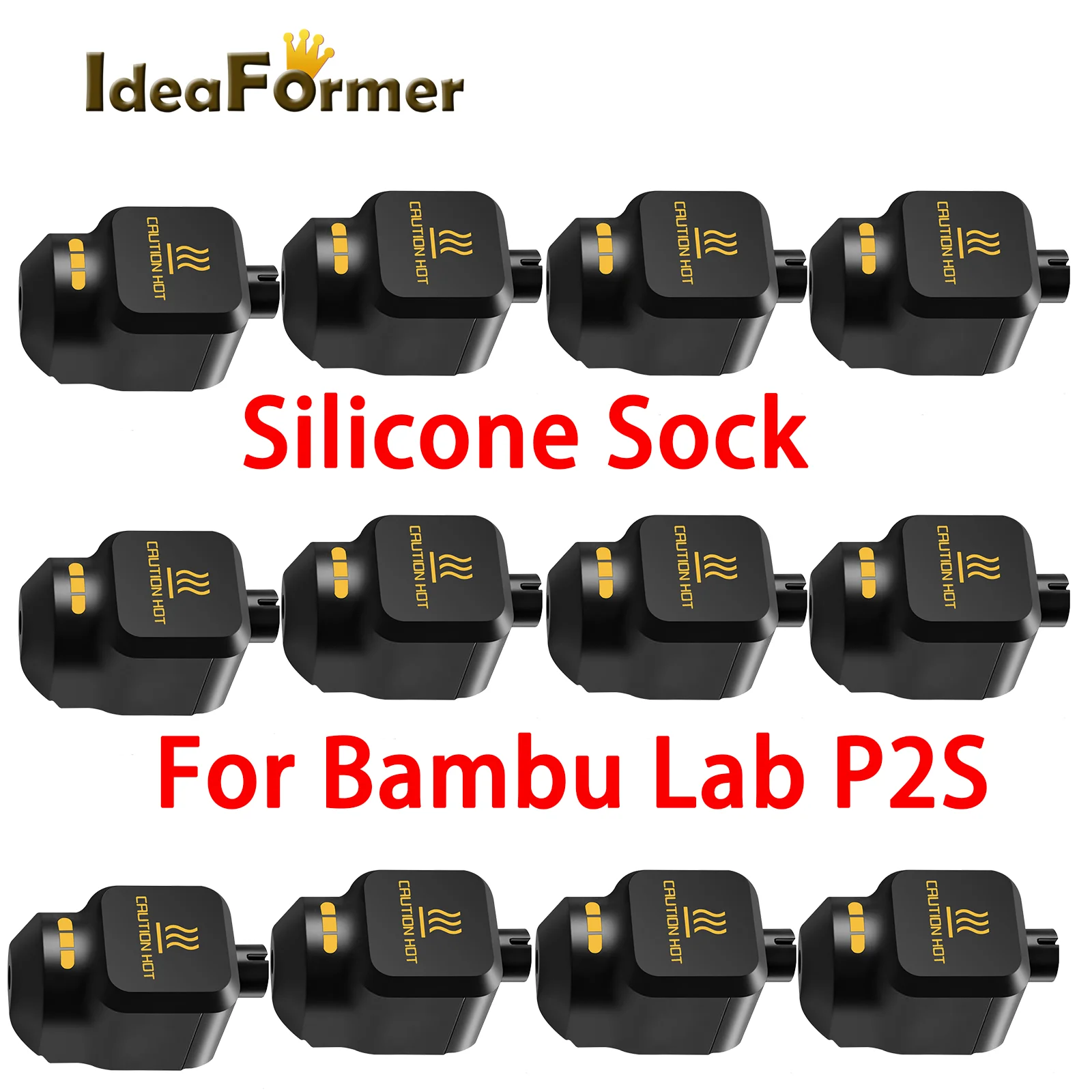 2026 Bambu Lab P2S Nozzle Silicone Sock X2D Hot End Protective Cover Tested & Approved Sleeve Bambulab P2S Hotend P2S Accesories