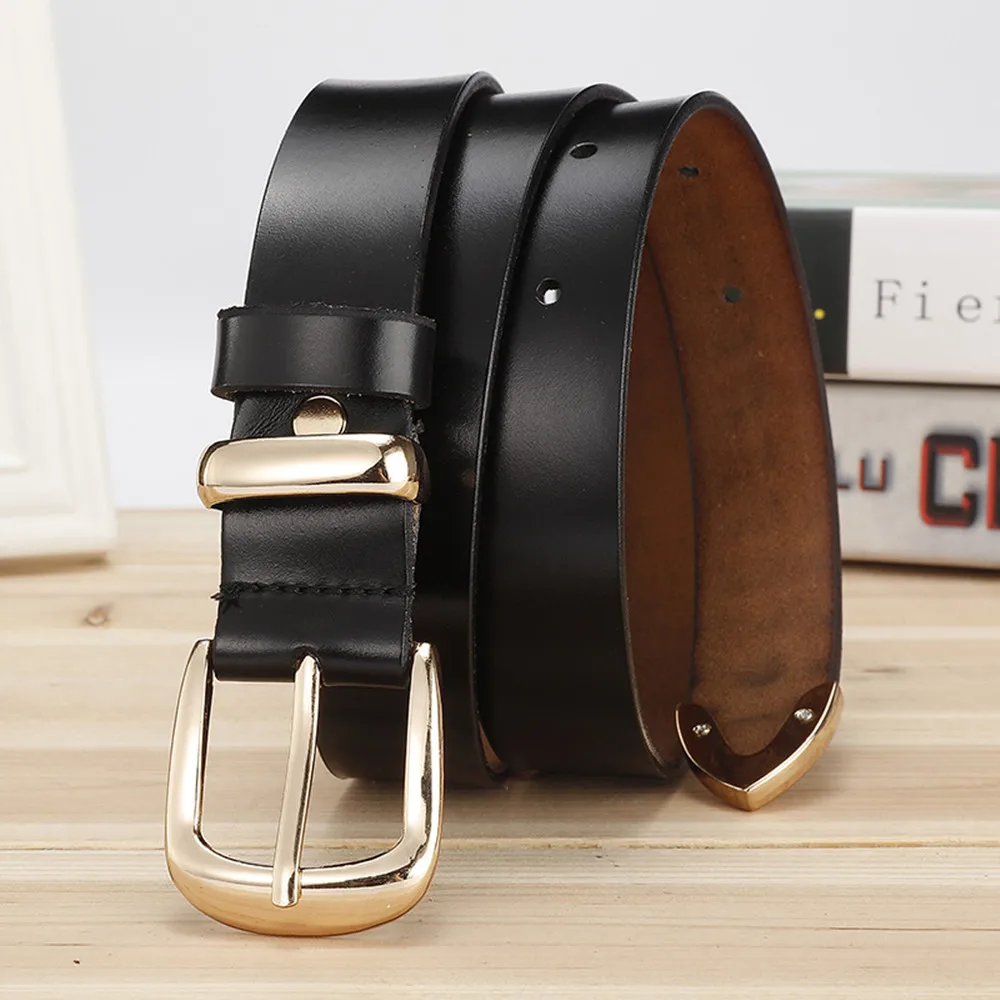 Frauen Strap Casual Alle Spiel Frauen Kurze Echtes Leder Gürtel Frauen Strap Reine Farbe Gürtel Top Qualität Jeans Gürtel – Detail 3