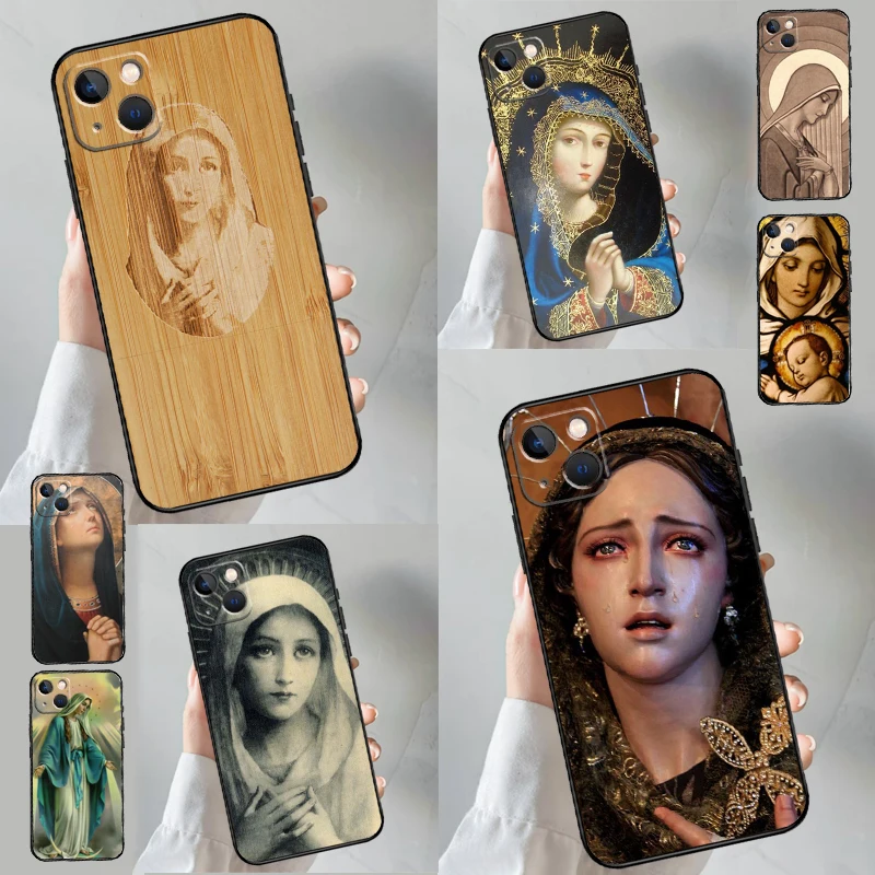 Funda cristiana de la Santísima Virgen María para ZTE Nubia Red Magic 11 9 8S 9S 10S 10 Pro Plus 5G 6R 6 7 6S 7S Pro 10 Air Funda
