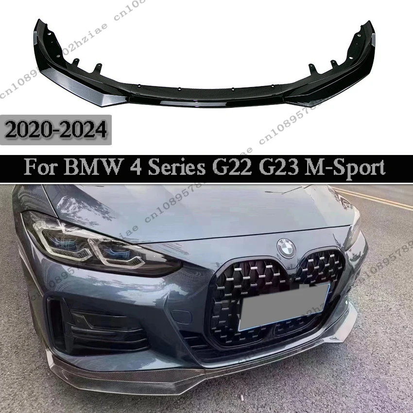 

3PCS MP Style Front Bumper Lip Chin Spoiler For BMW G22 G23 M-Sport M440i M440d 430d 430i 2020-2024 Splitter Tuning Accessories