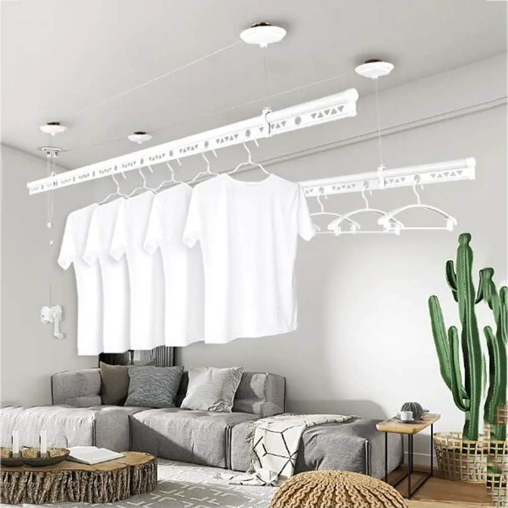 

Компактная вешалка для одежды, экономящая место - эффективное решение для сушки вещей в помещении
