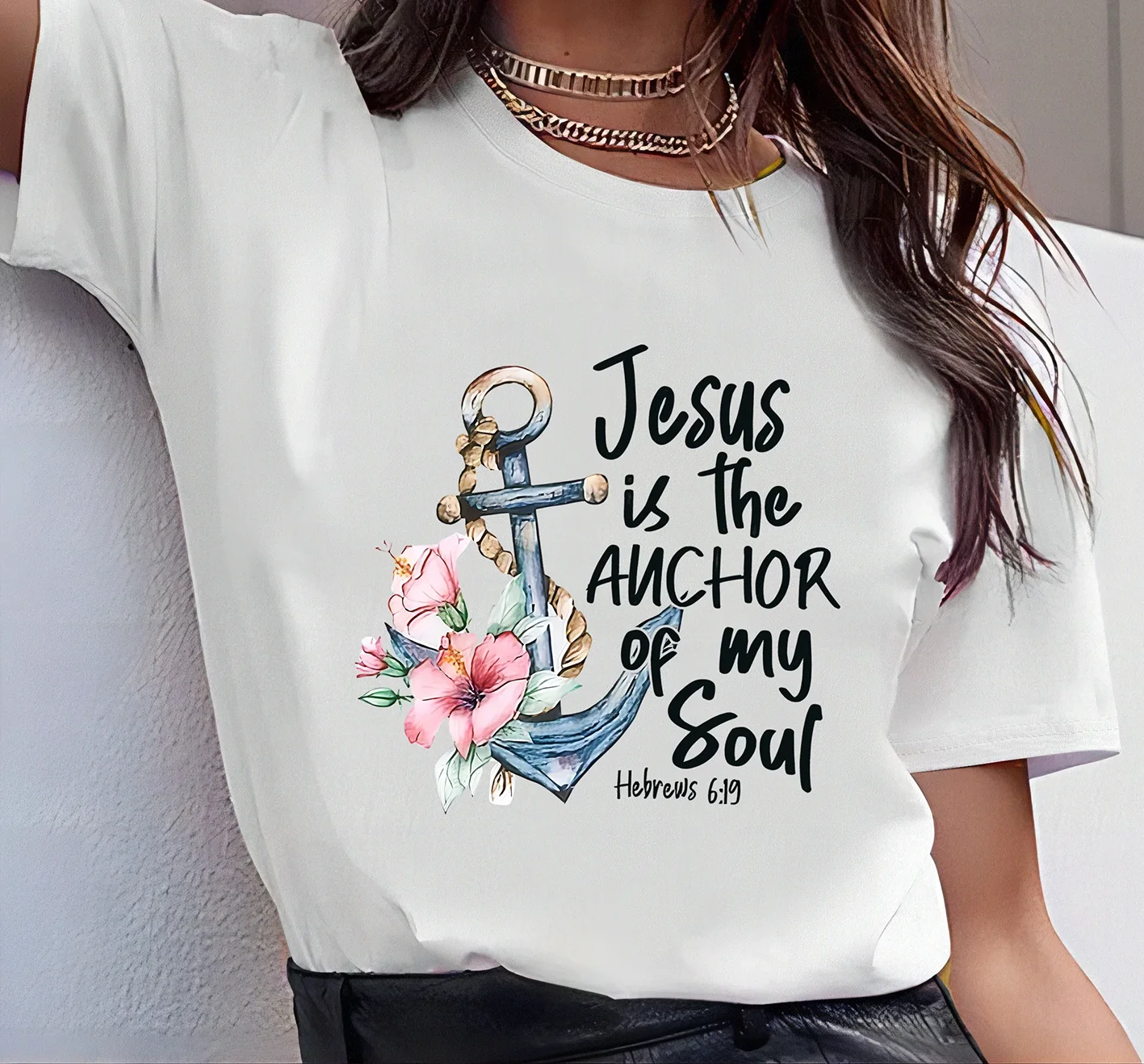 

Christian t-Shirt Womens T-shirt Fashion Casual Summer New Harajuku Womans Clothing
