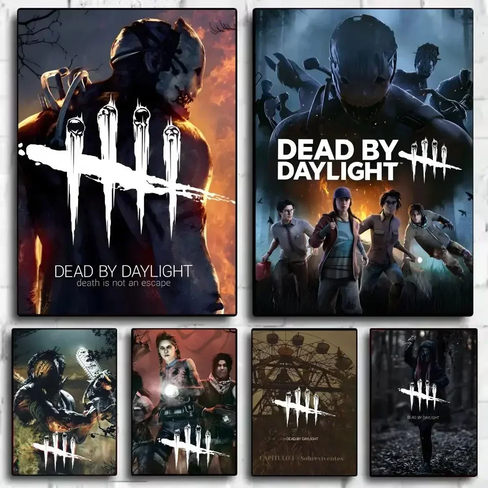 Classic Games D-Dead By D-Daylight Poster Stickers HD Retro Painting Wall Art For Bedroom Living Room Home Decor Decoration Gift