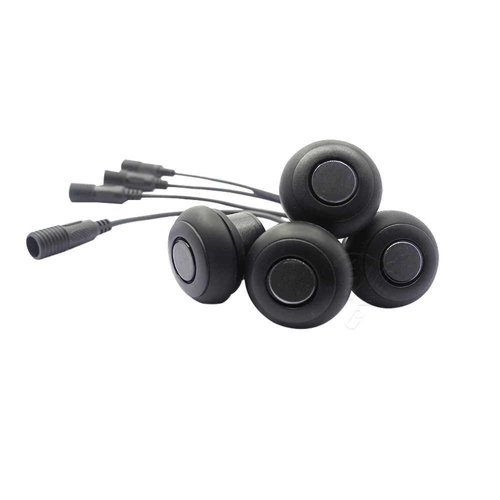 24V Waterproof Vehicle Parking Assist System Reversing Radar with 4 Sensor Parking Radar Buzzer Warning Alarm for Trucks