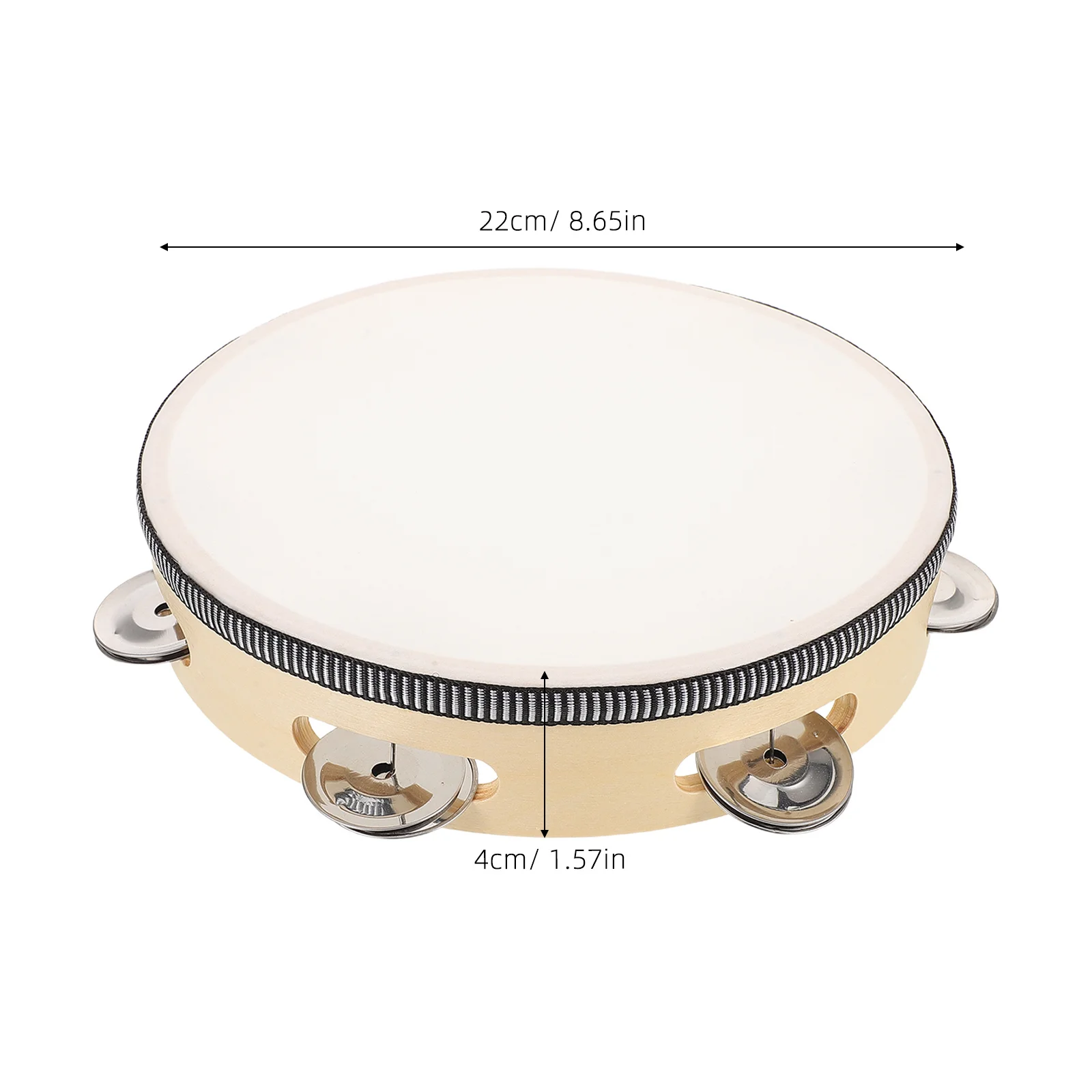 Tamburo a mano per bambini da 8 pollici, strumento musicale ispirato a Orff, per bambini, imitazione di percussioni, per lezioni di musica in età prescolare