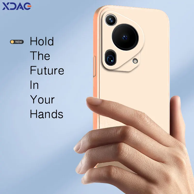 Funda de silicona líquida para móvil, carcasa anticaída impermeable para Huawei Pura 70 Ultra Pura70Ultra Pura70 70 Ultra 5G