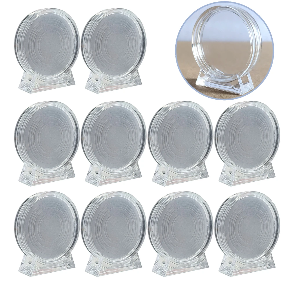 【セール中】5/10 個コイン保護ボックス 40 ミリメートルアクリルコインディスプレイケース 17/20/25/27/30/33/38 ミリメートル透明ボックス記念メダルボックス