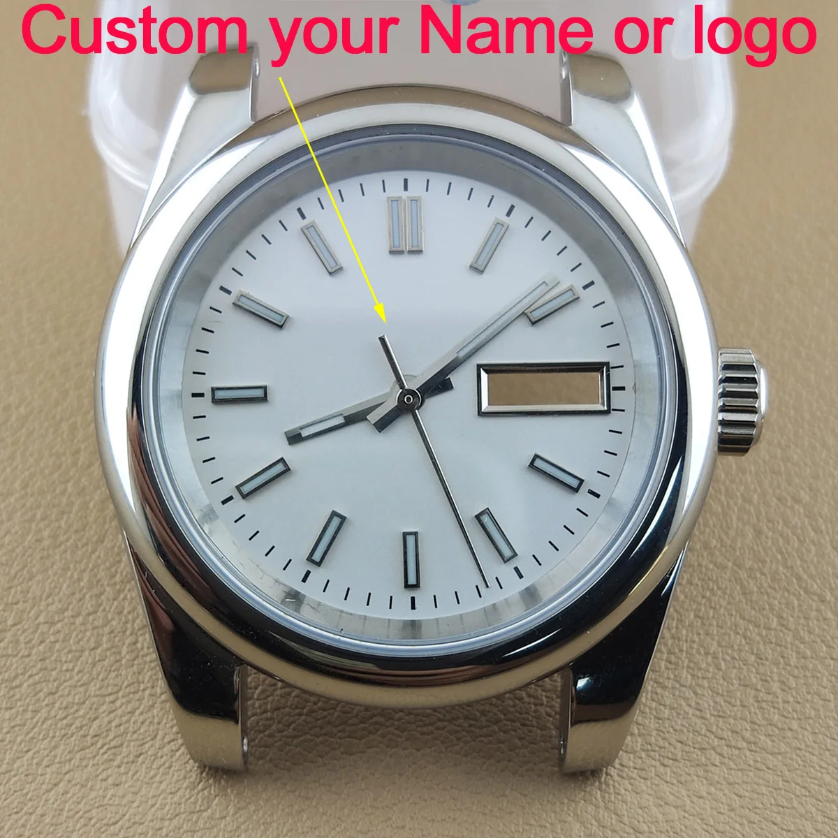 

39mm nh35 case new watch custom logo nh36 case NH35 watch case nh35/36 movement sapphire glass diving watch accessories parts