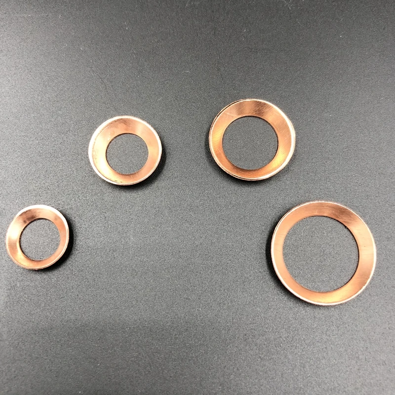 Bowl Hole Copper Washer Air Conditioner Refrigeration Gasket Frequency Conversion Cooling System Seal Washer Parts