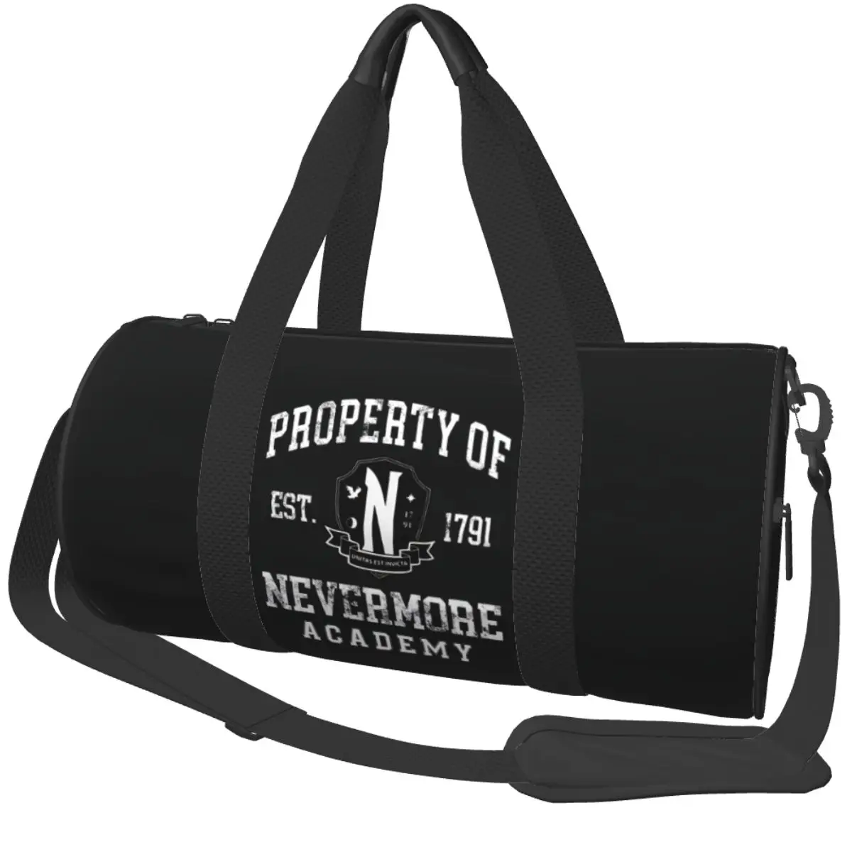 

Сумка для спортзала с эмблемой Nevermore Academy, дорожные спортивные сумки, большая винтажная сумка для фитнеса на заказ, сумки выходного дня
