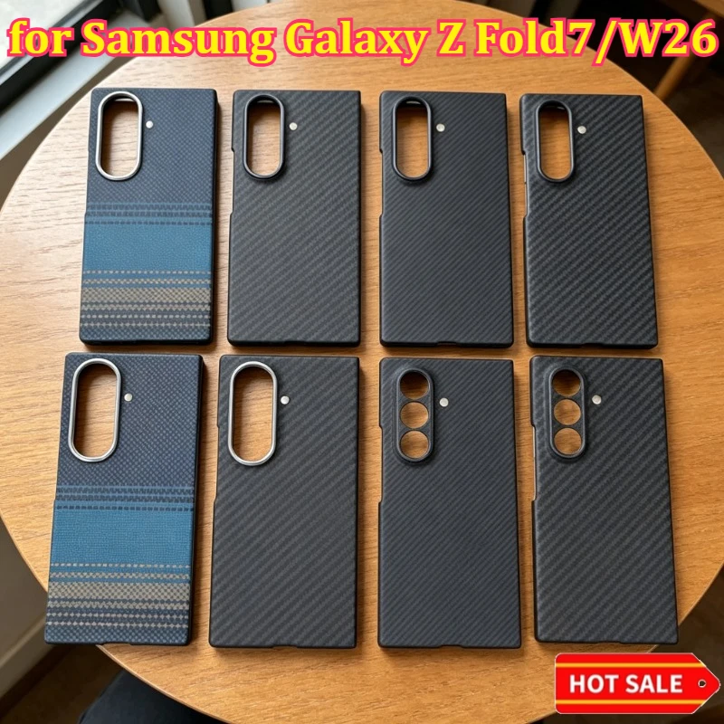 

Carbon Fiber Case for Samsung Galaxy Z Fold7/W26 Ultra-Thin Lightweight Armor Protective Cover Durable Sturdy