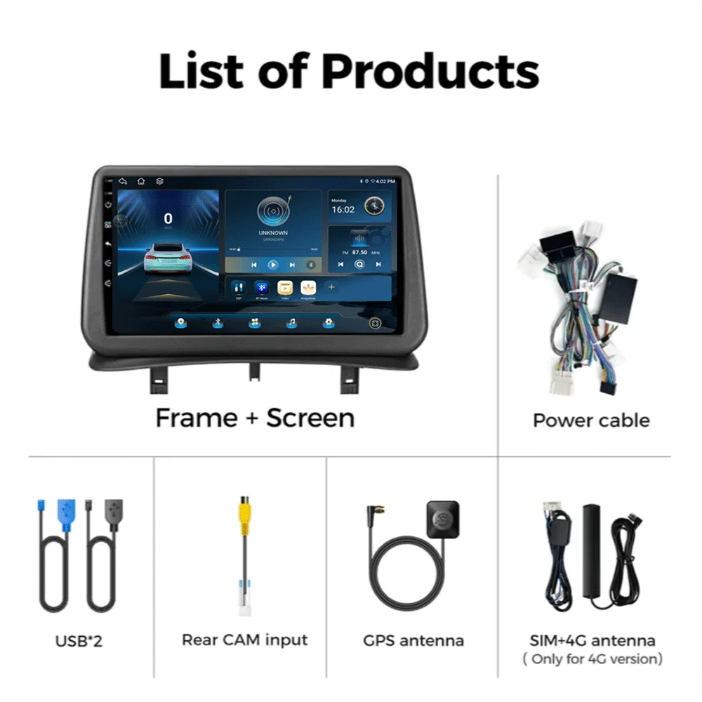 Car Radio Android 15 Carplay For Renault Clio 3 CLIO 3 2005 2006 2007 - 2014 Navigation GPS Multimedia Player WiFi+4G stereo BT