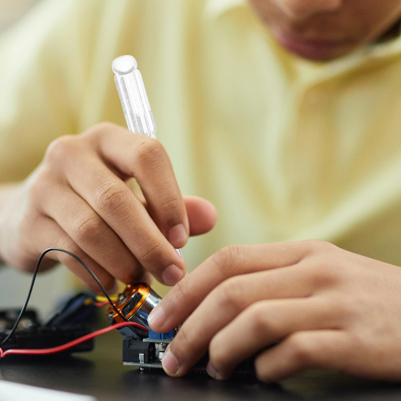 6 個のドライバーポータブル小型ドライバーセットヘビーデューティ金属修復ツールホームオフィスワークショップ用ハンドヘルドマイナスドライバー