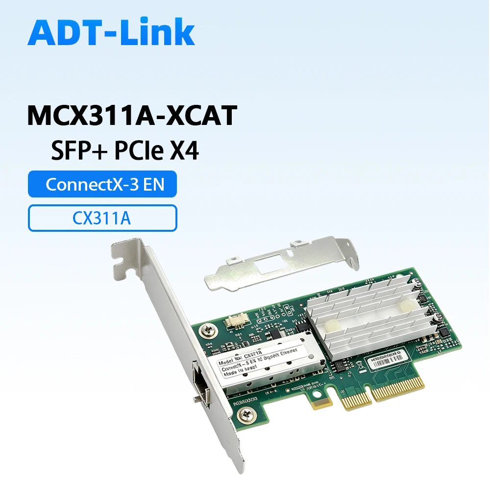 Mellanox MCX311A-XCAT ConnectX-3 EN 10GbE NIC Single Port SFP+ PCIe 3.0 X4 10G Ethernet Network Adapter for Synology NAS Server