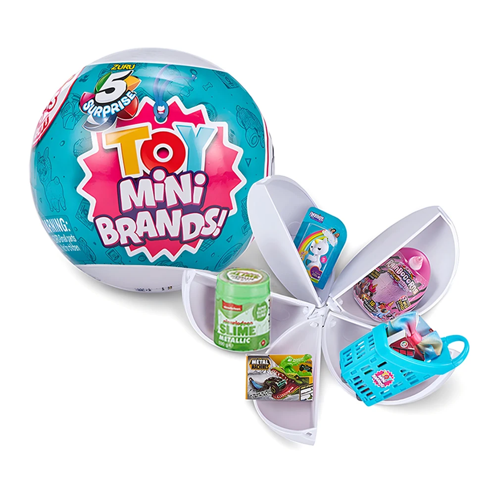 ZURU Surprise Mini Brands Mystery Blind Box Toys Collection Miniature Things Supermarket Cart Snacks Birthday Kid Blind Box Toys