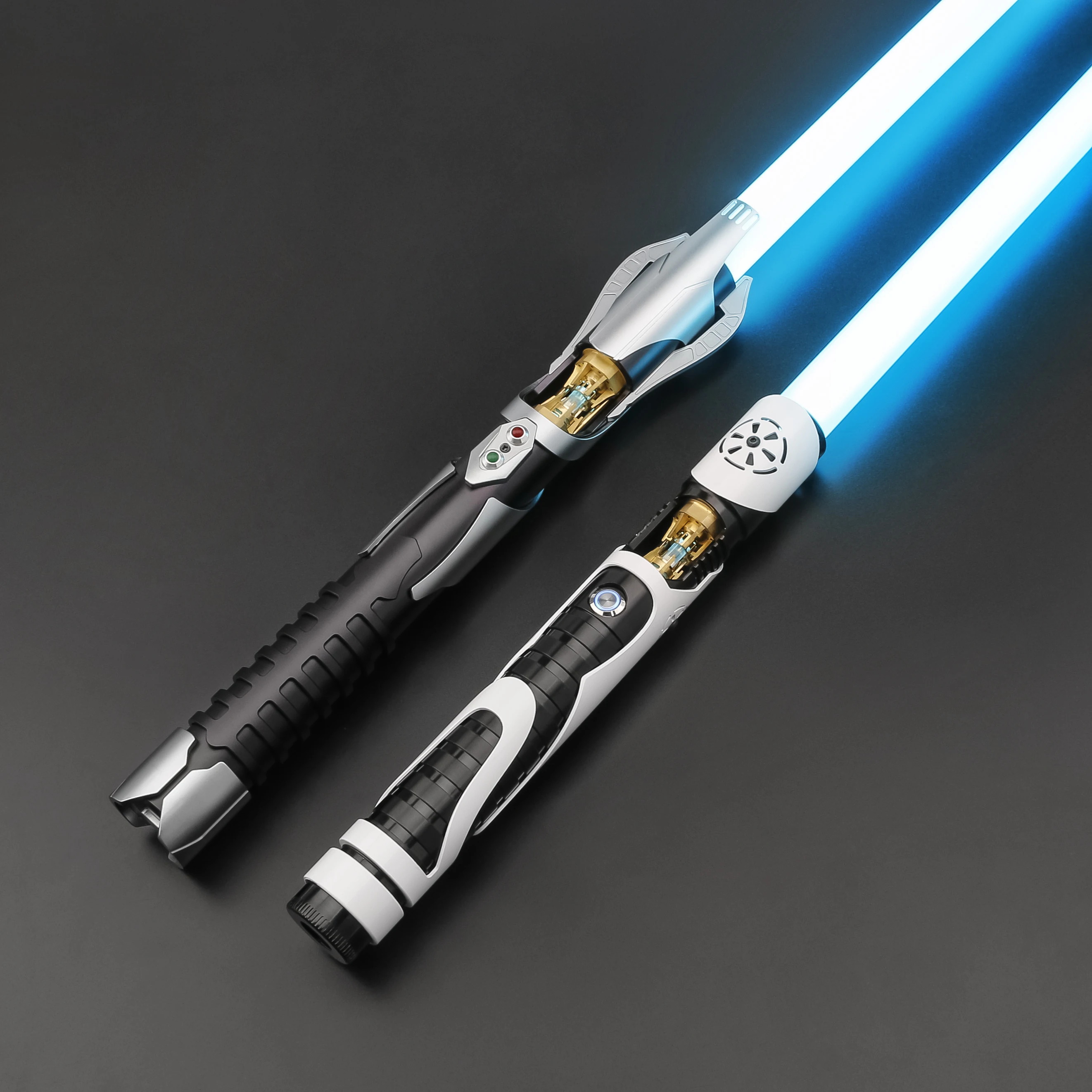 TXQSABER Soldier and General Lightsaber come with Kyber Crystal Metal Hilt Neo Pixel Light Sword Smooth Swing Bluetooth Control