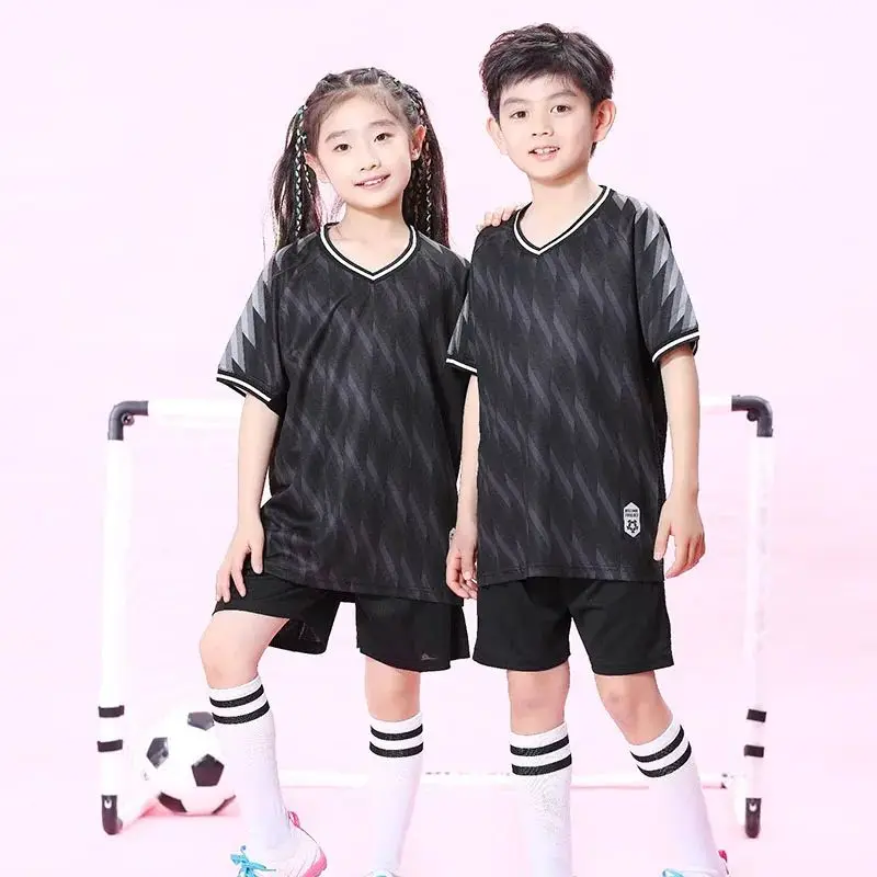 Multi Farben Kinder Fußball Fußball Jersey Kinder Kits Kurzarm Kind Fußball Trikots Uniformen Laufen Sportbekleidung
