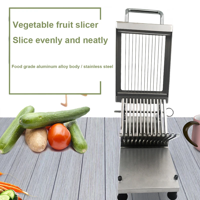 

Commercial Tomato Lemon Cucumber Orange Potato Cheese Slicer Manual Fruits Vegetables Cutter Slicing Machine