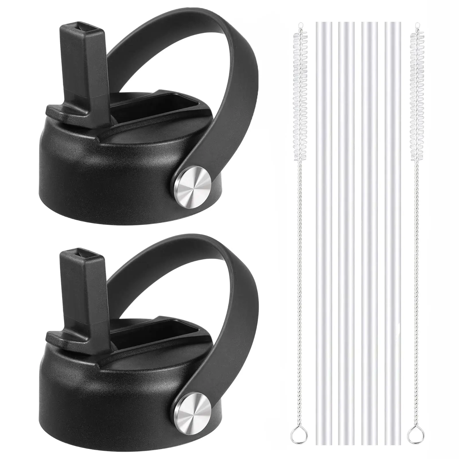 Lids with Straw for Hydroflask Wide Mouth 20 32 40 oz, Flex Straw Lid Fit  for Hydro Flask Sports Water Bottles - AliExpress 15