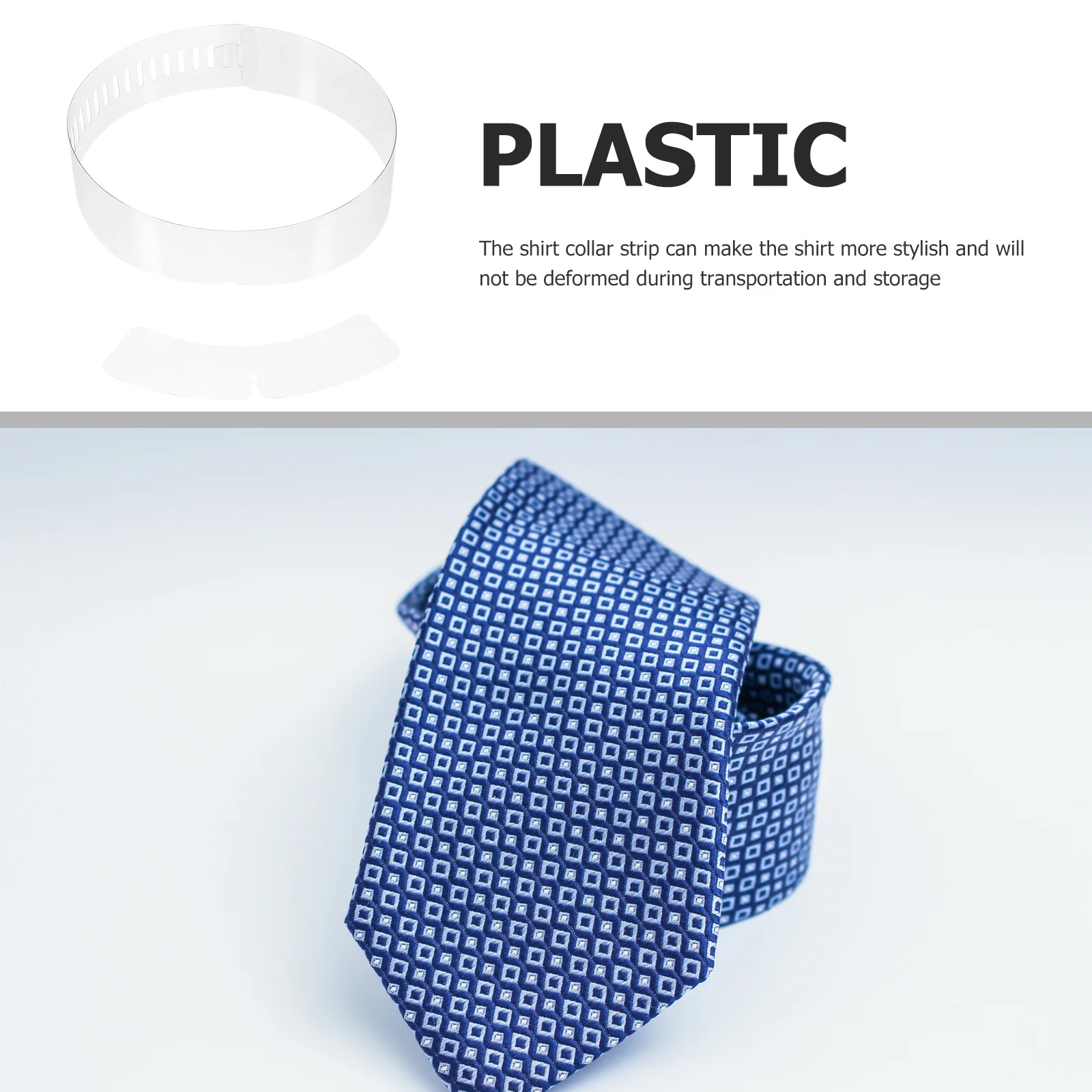 

200Pcs Collar Fixing Strips High-Quality Plastic Shirt Supplies Sturdy Adjustable Supports for Wrinkle-Free Crisp Collar