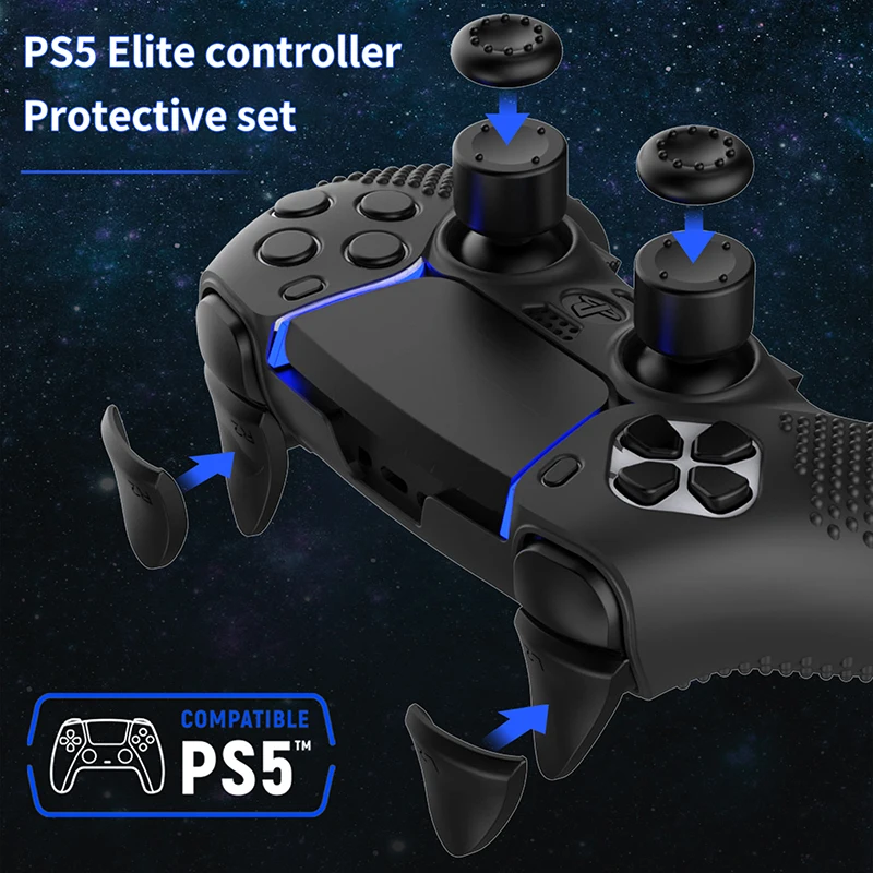 

PS5 Edition Anti-drop Soft Protector Accessories Handle Case Protect Shell Gamepad Game Controller Cover For PS5 Handle