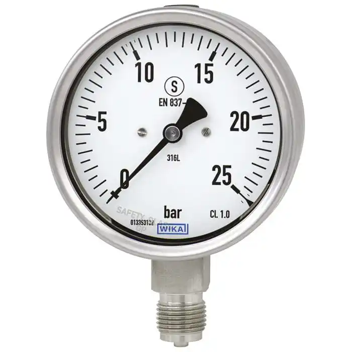 Pressure Gauge  Digital Liquid Filled Tire Pressure Gauge Stainless Steel Bourdon Tube Pressure Gauge