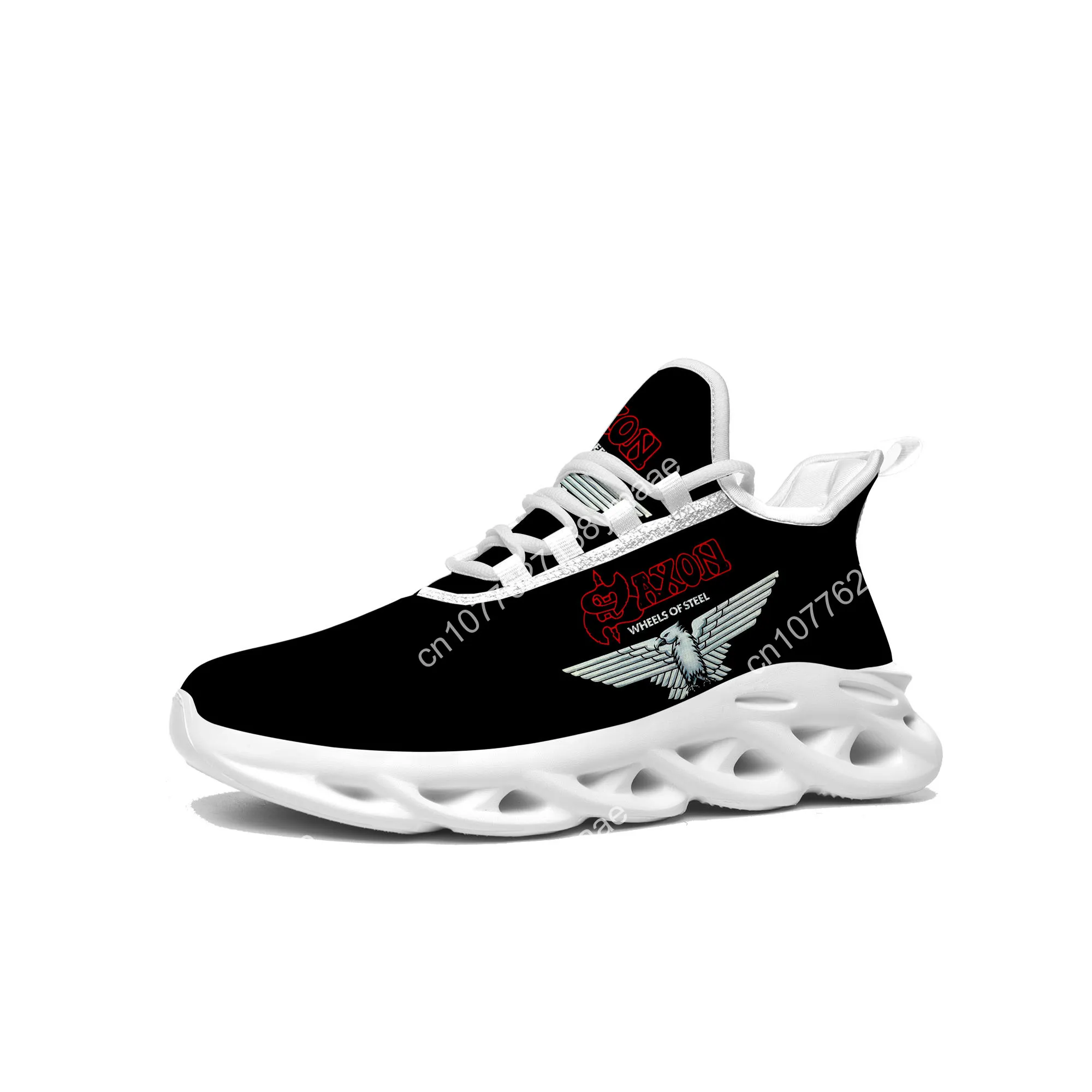 Saxon Metal Band Flats Sneakers Mens Womens Sports Running Shoes High Quality Sneaker Customization Shoe Lace Up Mesh Footwear