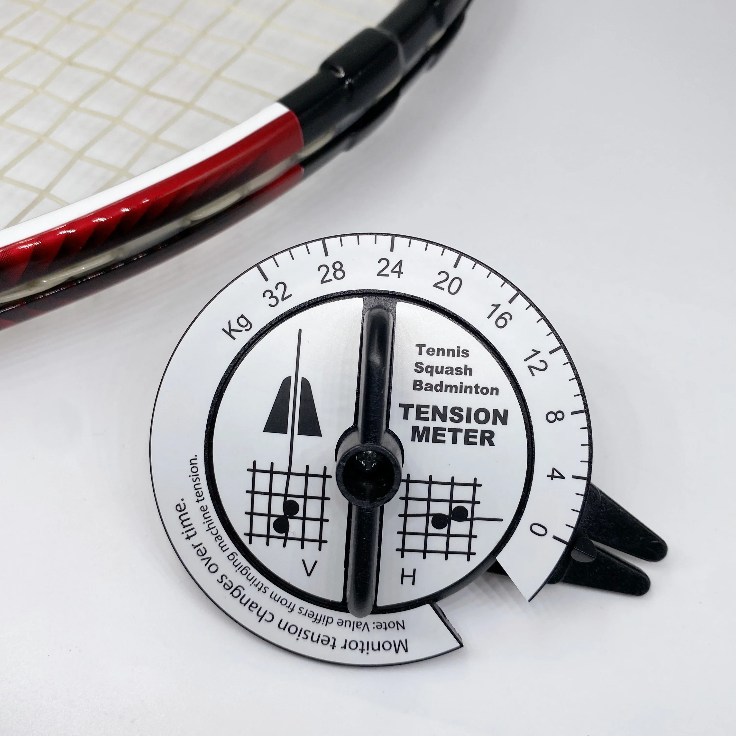 Portable Digital Racquet String Tester Accurate Tension Meter for Tennis Badminton Squash Racquet String Tension Monitoring Tool