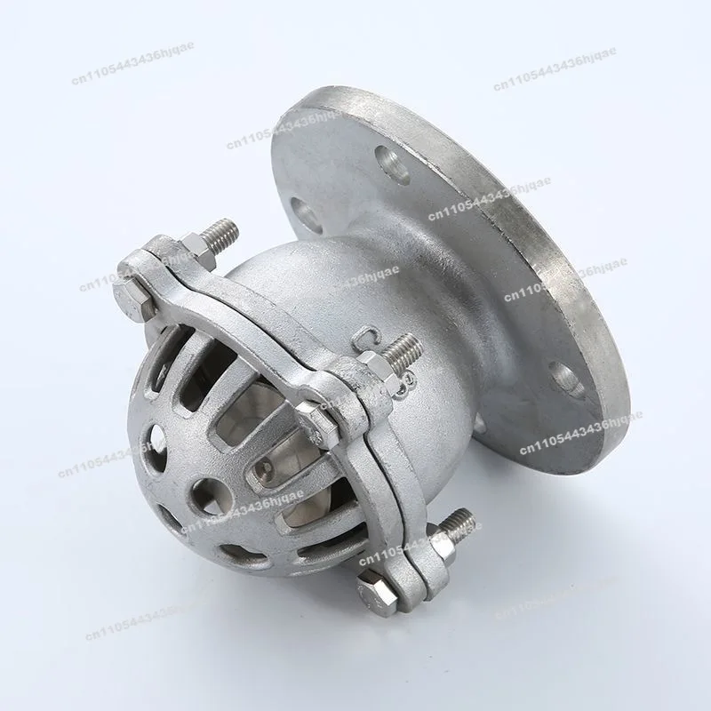 304/316 Stainless Steel Flange Bottom Valve H42W -6P/16P Flange Bottom Valve Water Pump Suction Check Valve Lift