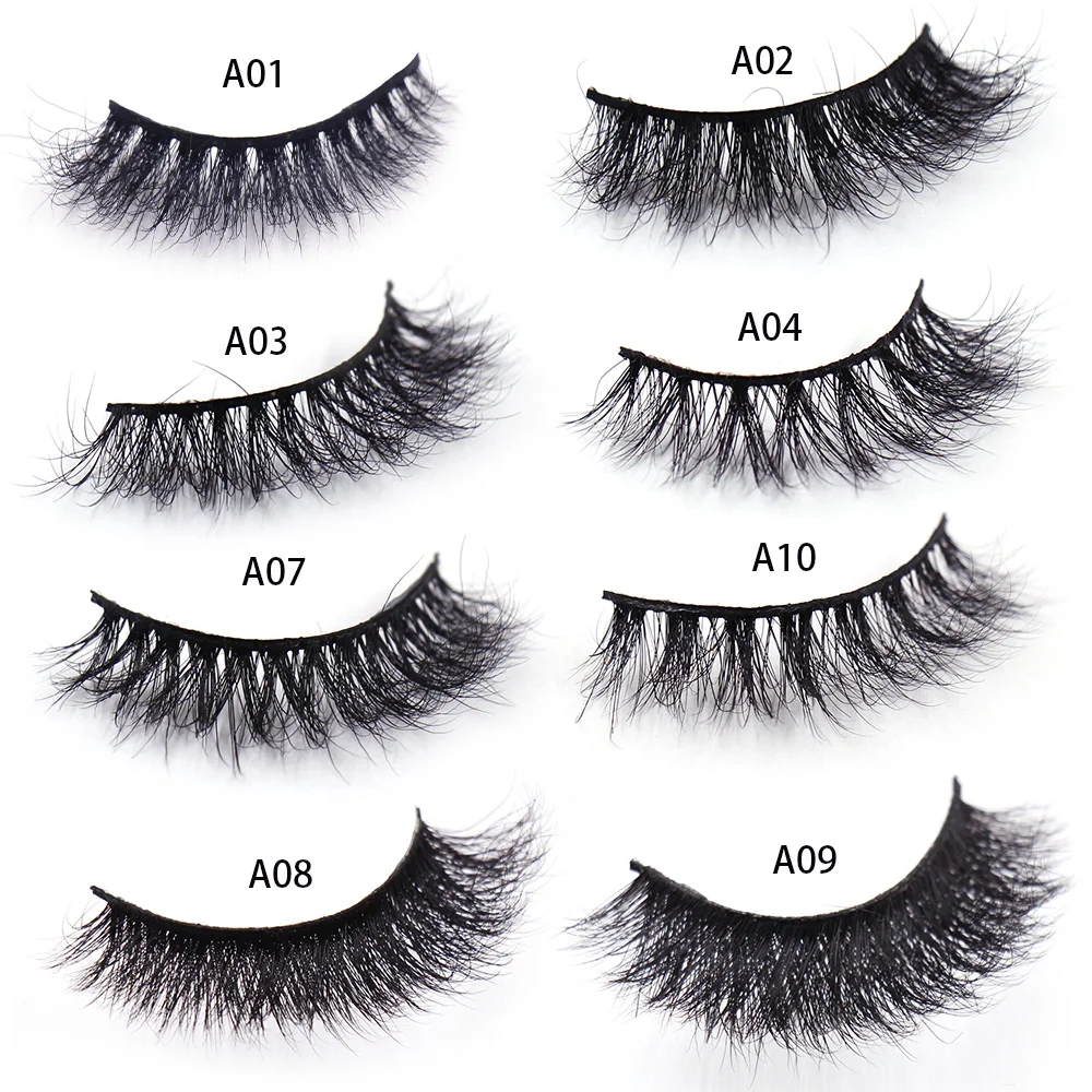 AMAOLASH Eyelashes 3D Mink Lashes Long Lasting Volume Dramatic Eyelashes Makeup Eyelash Extension Natural False Eyelashes