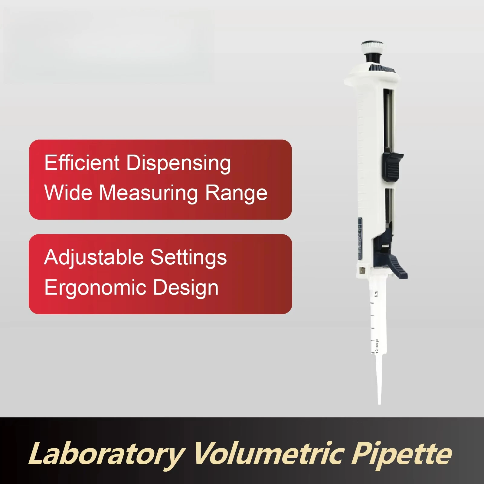 5-Speed Adjustable Manual Multi-Range Laboratory Separator High Precision Liquid Pipette Repeat Operation Easy Durable