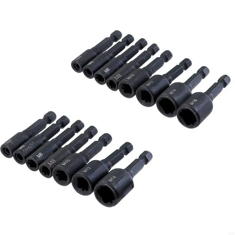 

587F Fit for Power Drill Tap Die Socket Adapter 1/4'' Shank Square Driver M6 M14 Screw Tap Tapping Chuck