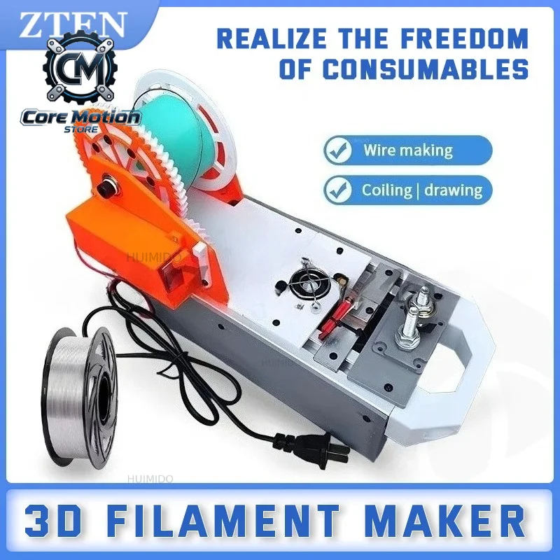 3D Printing Filament Making Machine Desktop Micro Injection Plastic Silk Making PET Bottle Filament Maker 3D Printing Extruder