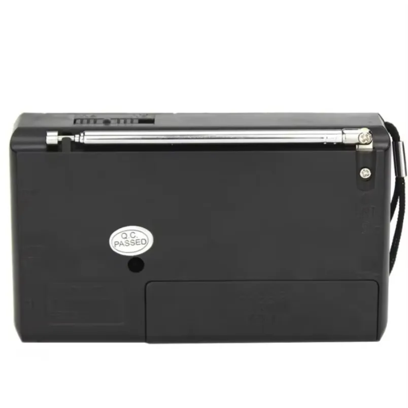 แบบพกพาอเนกประสงค์วิทยุพลังงานต่ําวิทยุ FM ย้อนยุคแบตเตอรี่ดําเนินการวิทยุสําหรับสถานการณ์ฉุกเฉินการเดินทาง