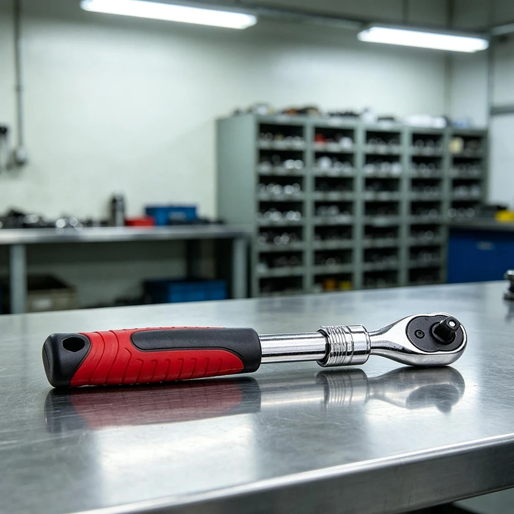 Telescopic Ratchet Wrench 72 Teeth with Dual Direction Operation and 1/2 3/8 1/4 Drive Sizes for Industrial Repair