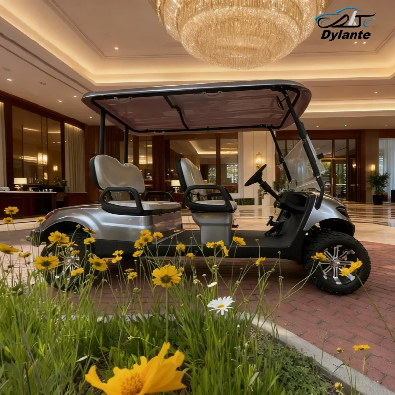 حار بيع عربة جولف كهربائية في الهواء الطلق 4 مقاعد نادي الركاب سكوتر للبيع في الولايات المتحدة الأمريكية وكندا سيارة كهربائية لملعب الجولف #4