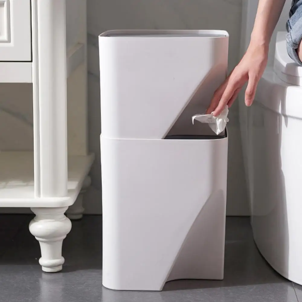 2020 Hot Sale Creative Kitchen Bathroom Stacking Classified Trash Can Recycling Bin Household Dry And Wet Separation Waste Bin