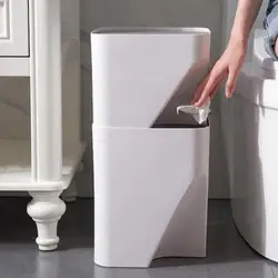 2020 Hot Sale Creative Kitchen Bathroom Stacking Classified Trash Can Recycling Bin Household Dry And Wet Separation Waste Bin