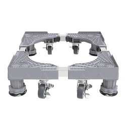 Washing Machine Fridge Stand Adjustable Raised Base Movable Universal Wheels For Washing Machine Laundry Dryer Refrigerator
