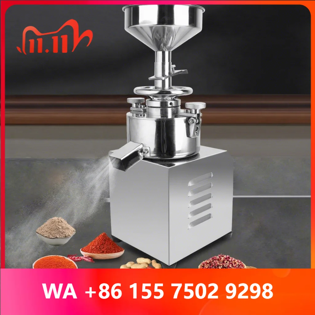 Dry Grain Wheat Grinder Corn Peanut Butter Nut Paste Grinding hine Soybean Seed Bean Powder Making Flour Mill hine